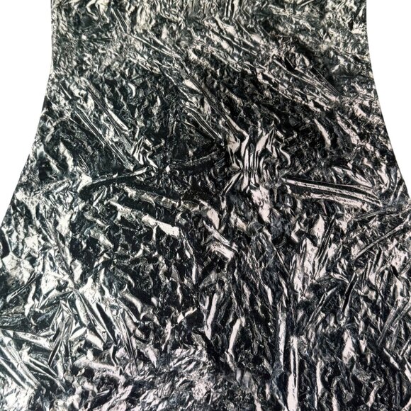 McQ Alexander McQueen Womens Black & White Printed Bodycon Dress Short Sleeves X - Picture 3 of 7